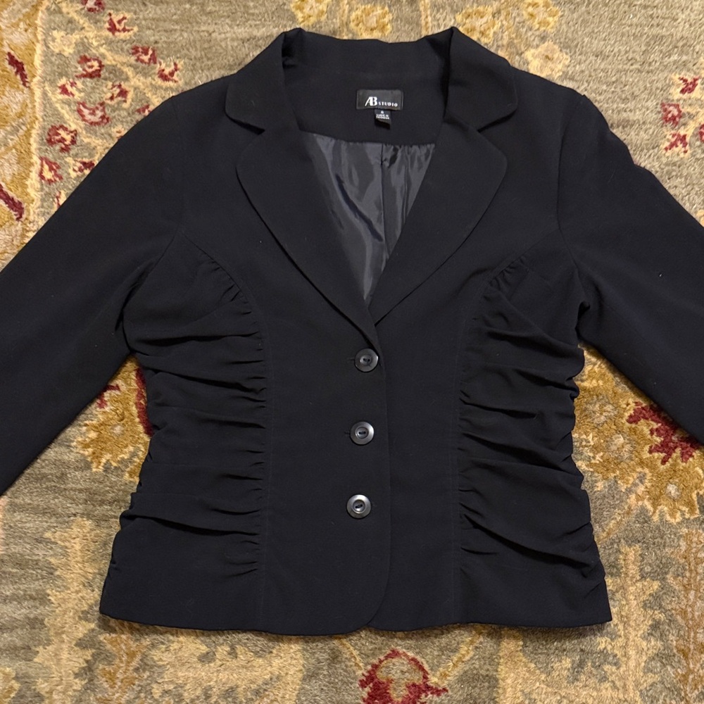 AB Studio Women's Classic Black Blazer